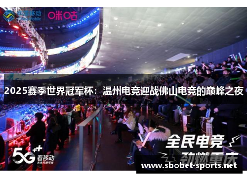 2025赛季世界冠军杯：温州电竞迎战佛山电竞的巅峰之夜